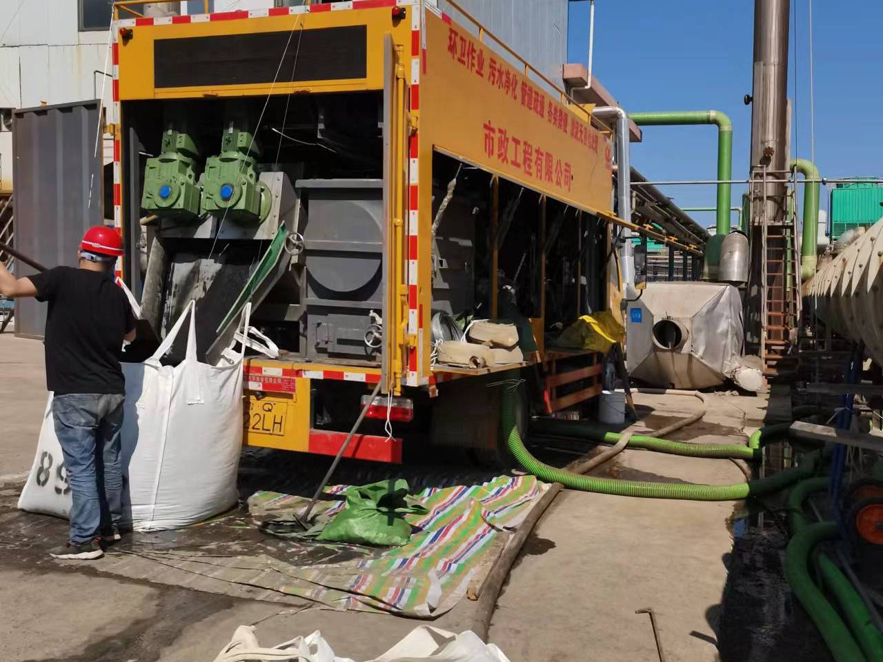 甘肃淤泥压干处理